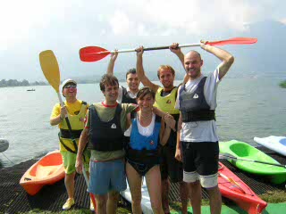 Vacanzenatura in canoa verso Dascio